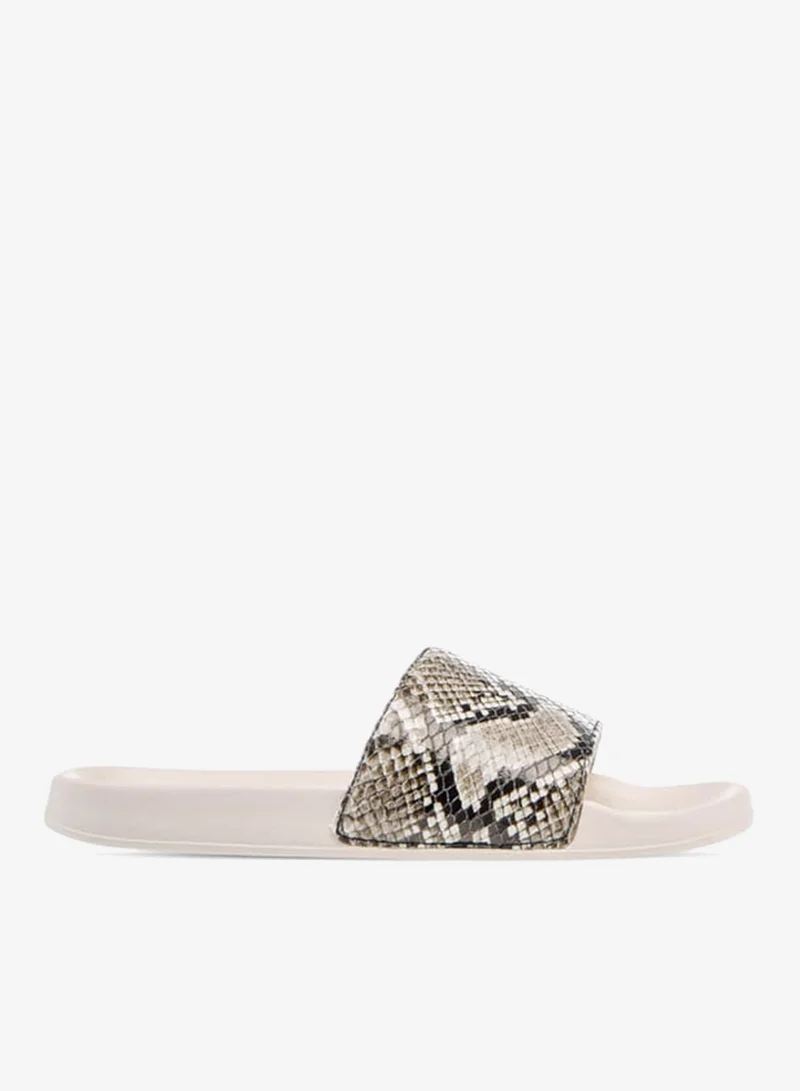 Celeste Womens Animal Print Slip-On Sandals