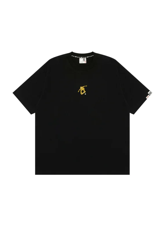 AAPE Moonface logo skating short sleeve tee