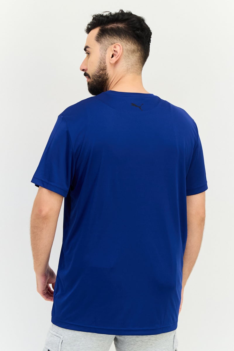 PUMA Men Sportswear Fit Short Sleeve Training T-shirt, Blue - Image 3