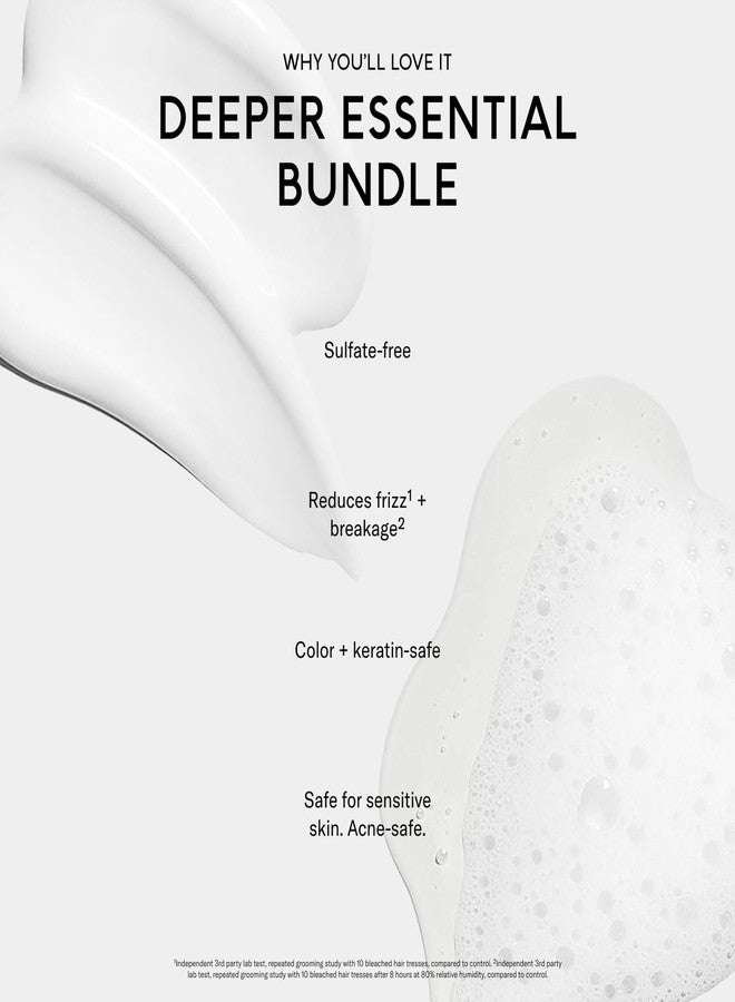 SEEN Shampoo & Deeper Conditioner Bundle, Fragrance-Free - Non-Comedogenic Hair Care Set, Dermatologist-Developed, Safe for Sensitive, Eczema & Acne-Prone Skin - Image 3