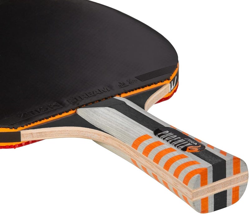 ستيجا مضرب تنس الطاولة STIGA Phoenix Ping Pong – شفرة مكونة من 5 طبقات خفيفة جدًا – إسفنج بسماكة 2 مم معتمد من الاتحاد الدولي لتنس الطاولة (ITTF) – مقبض متوسع لتحسين التحكم – مضرب مناسب للمنافسات وللمتعة العائلية - Image 2