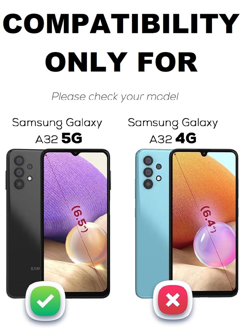 Super 2 Pieces Tempered Glass Screen Protector Anti-Spy Privacy Designed For Samsung Galaxy A32 5G Full Screen Coverage And Bubble Free - Image 2