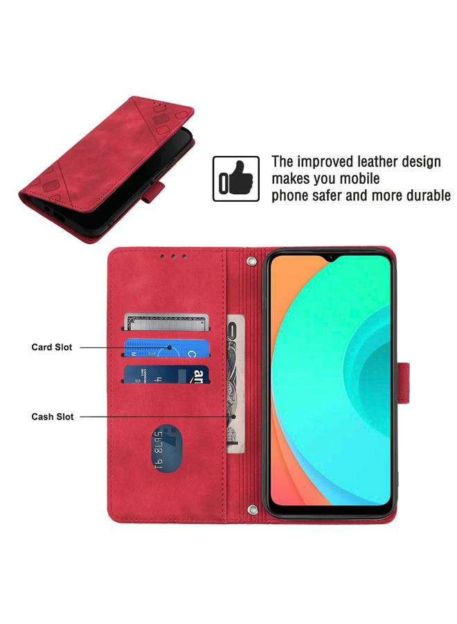 Zaboon Case For Infinix Smart 7 X6515 Skin-feel Embossed Leather Phone Case - Image 4