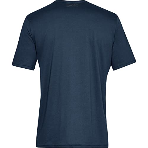 Under Armour Men's Sportstyle Left Chest Short-Sleeve T-Shirt , Academy Blue (408)/Black , Large Tall - Image 5