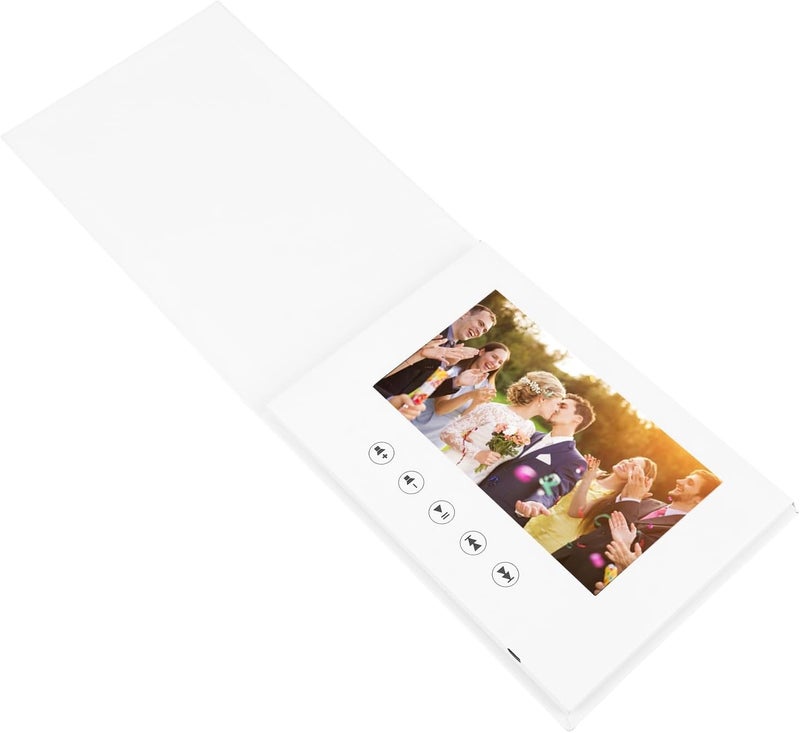 EBTOOLS Video Greeting Card, 720P HD Customizable Video Brochure with 256MB Memory & Rechargeable Battery for Father Day Mother Day, Christmas, Anniversary, Marketing (7 Inch 1500mAh Li - Image 5
