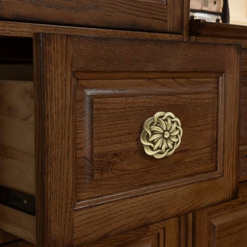 VOLO Antique Brass Cabinet Knob & Drawer Pull Handle (Knob_S-170_Antique) 10_Pcs - Image 4