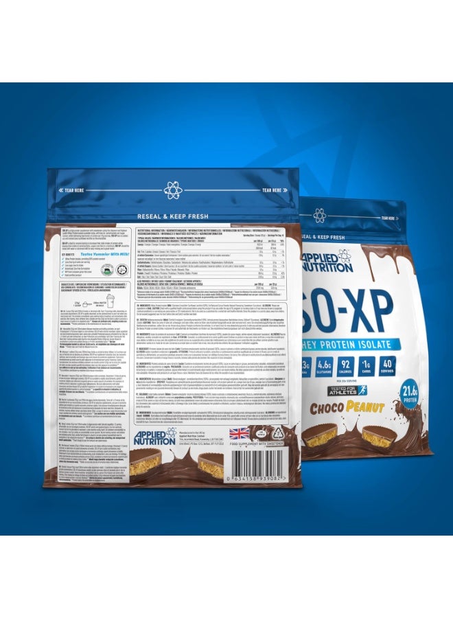 أبلايد نيوتريشن بروتين مصل اللبن المعزول ISO XP بنكهة الشوكولاتة والفول السوداني 1 كجم - Image 2