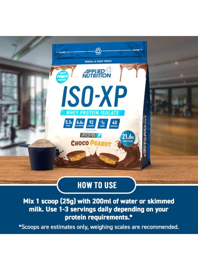 أبلايد نيوتريشن بروتين مصل اللبن المعزول ISO XP بنكهة الشوكولاتة والفول السوداني 1 كجم - Image 5