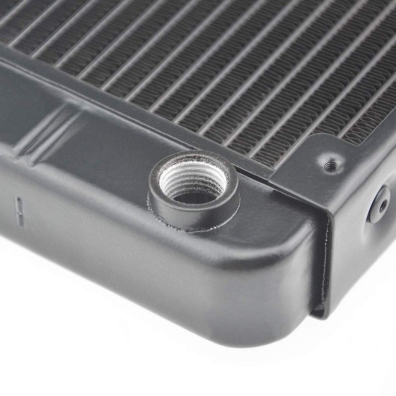 CentIoT - Water Cooler Radiator Heat Exchanger (Aluminum 1/4inch threaded nozzle 120mm) - Image 2