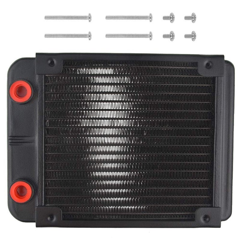 CentIoT - Water Cooler Radiator Heat Exchanger (Aluminum 1/4inch threaded nozzle 120mm) - Image 1