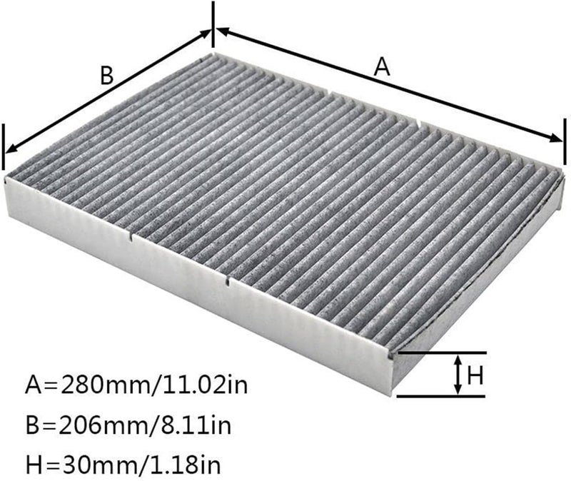 MKVAXR Car Activated Carbon Pollen Cabin A/C Filter - Image 3