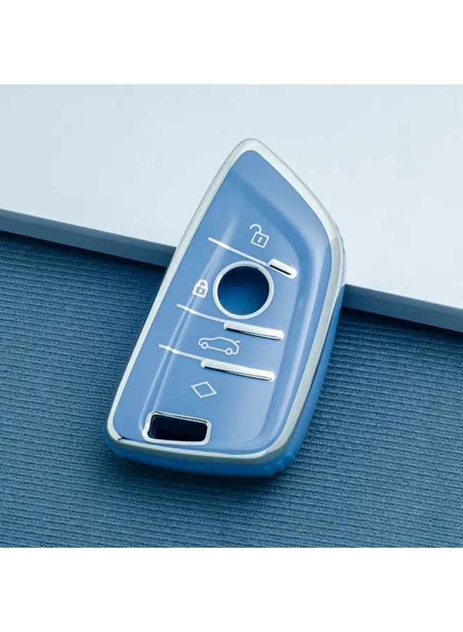 White TPU Key Fob Cover for BMW 2 3 5 6 7 Series X1 X2 X3 X5 X6 F15 F16 G20 G30 - Image 1