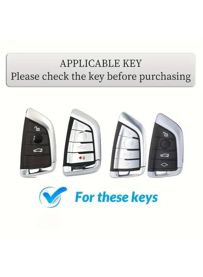 White TPU Key Fob Cover for BMW 2 3 5 6 7 Series X1 X2 X3 X5 X6 F15 F16 G20 G30 - Image 3