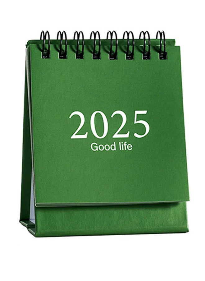 GMORO - Mini Desktop Calendar, 2024-2025 - Juli 2024 to Dec 2025 Small Desktop Calendar Standing Flip Calendars Thick Paper Twin-Wire Binding with Stickers for Home Office School - Image 1