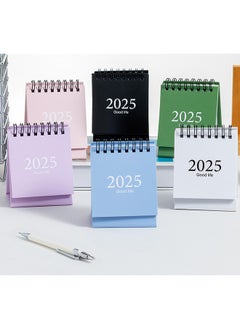 GMORO Mini Desktop Calendar, 2024-2025 - Juli 2024 to Dec 2025 Small Desktop Calendar Standing Flip Calendars Thick Paper Twin-Wire Binding with Stickers for Home Office School  - Image 4