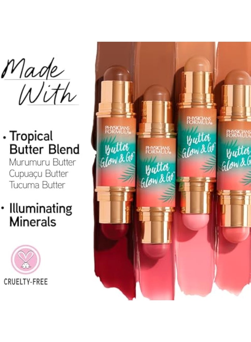 Physicians Formula Butter Glow & Go Multiuse Stick, Ultra-Creamy Radiant Finish Formula with Murumuru Butter, Vegan & Cruelty-Free- Berry Tan - Image 5
