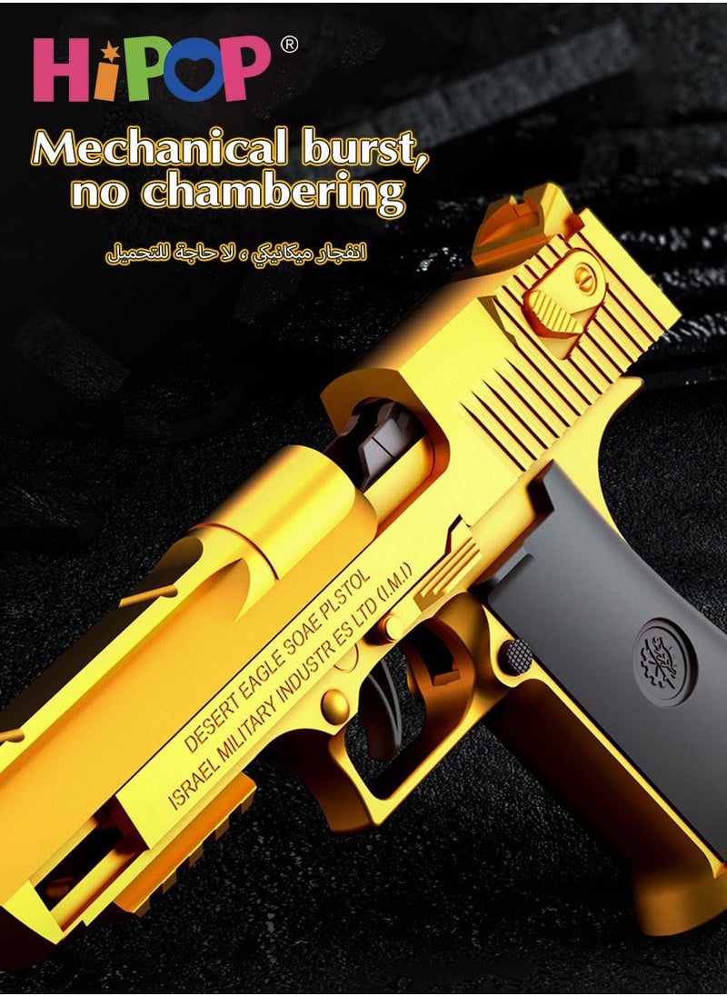 HIPOP - Desert Eagle Children's Toy Gun,Shell Ejecting Soft Bullet Gun Toy,With Automatic Loading,Pistol Toy for Kids - Image 1