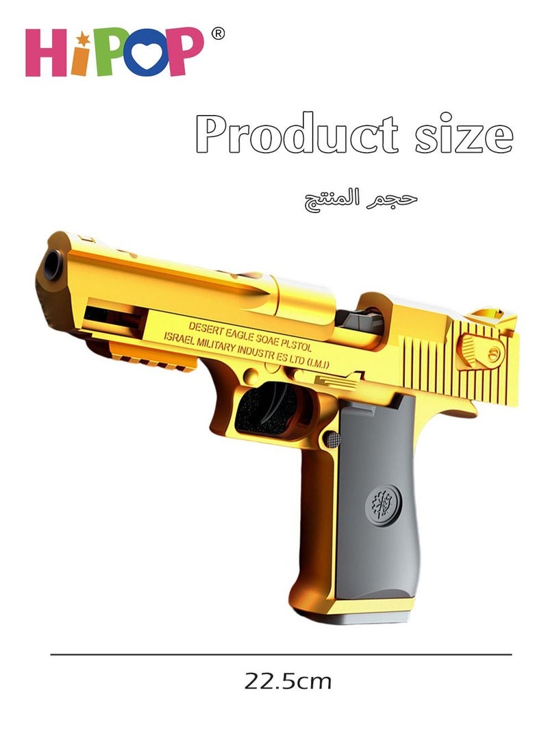 HIPOP - Desert Eagle Children's Toy Gun,Shell Ejecting Soft Bullet Gun Toy,With Automatic Loading,Pistol Toy for Kids - Image 1