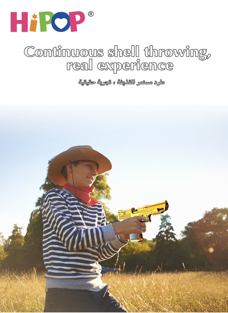 HIPOP - Desert Eagle Children's Toy Gun,Shell Ejecting Soft Bullet Gun Toy,With Automatic Loading,Pistol Toy for Kids - Image 1