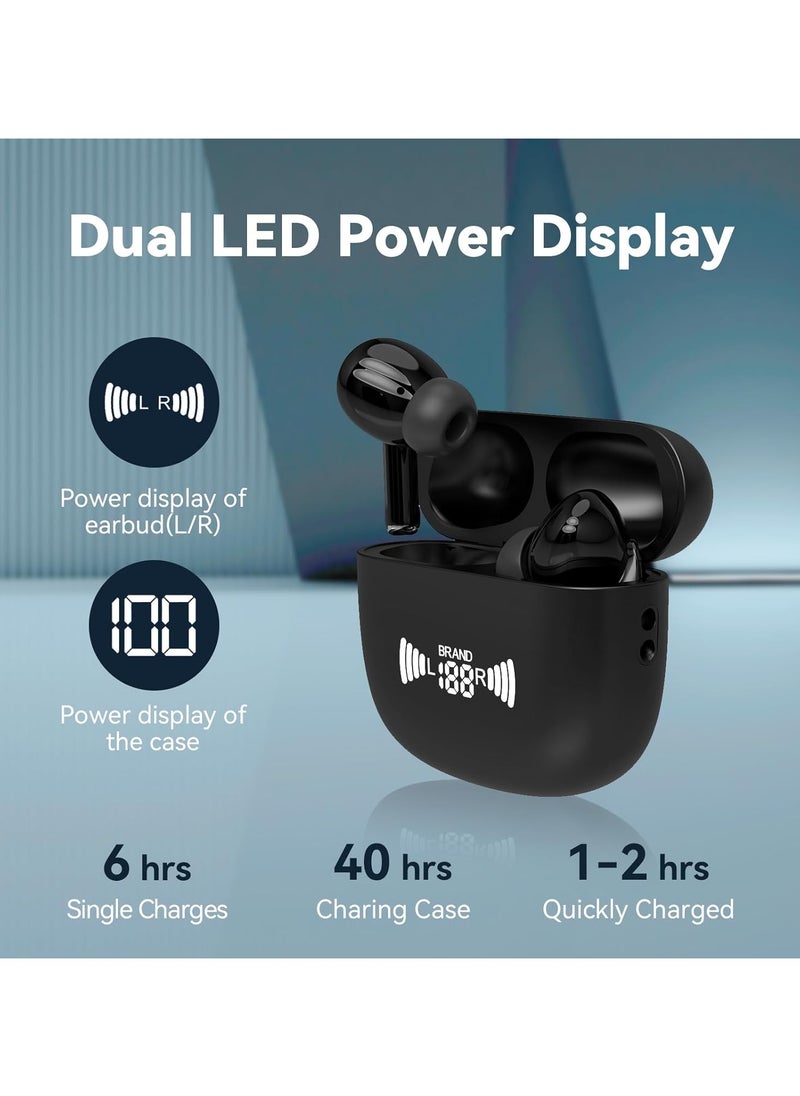 lekikpo Language Translator Earbuds, Real Time Online Translation Supports 137 Languages Two-Way Voice Language Translator with Bluetooth and APP Fit for iOS & Android(Dark Black)  - Image 3