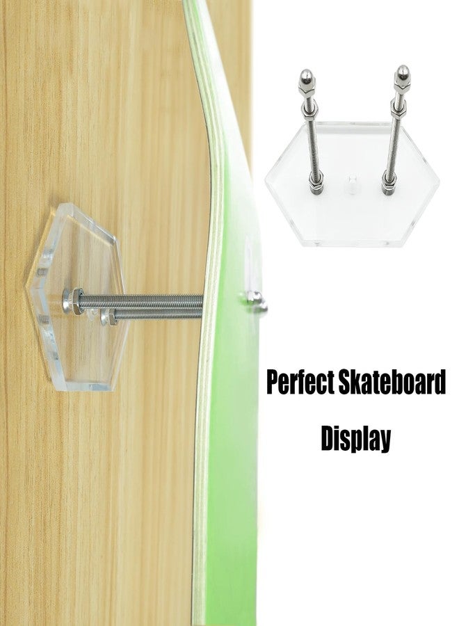 GRSECPO Floating Skateboard Wall Mount Display Your Deck Like It's Floating Space Saving Hanger - Image 4
