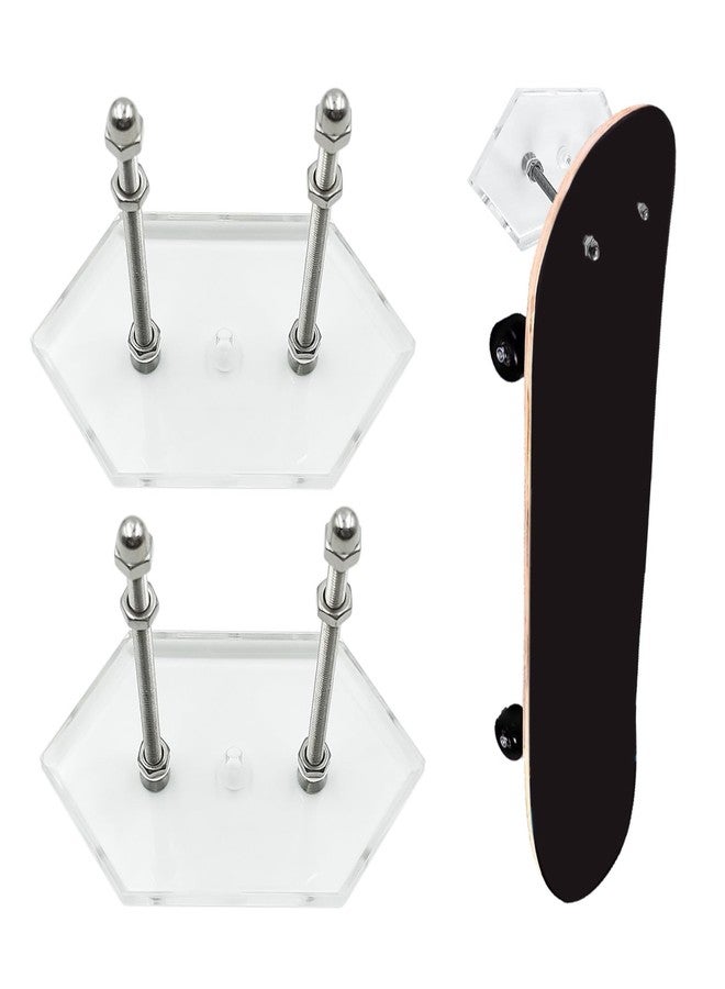 GRSECPO Floating Skateboard Wall Mount Display Your Deck Like It's Floating Space Saving Hanger - Image 1