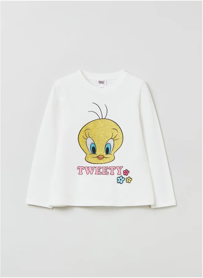 Ovs OVS Long-Sleeved T-Shirt With Tweety Print