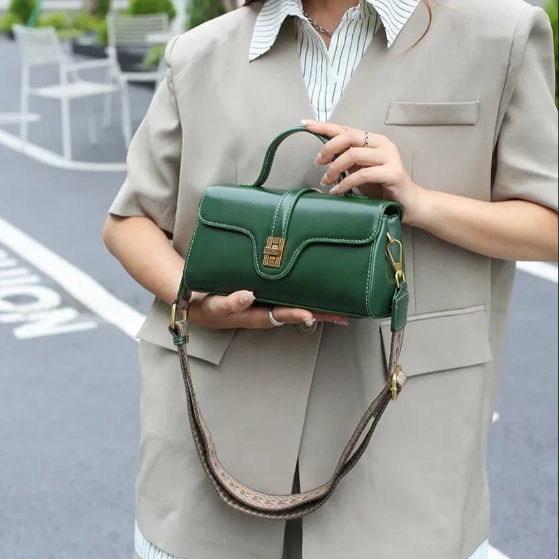 Genuine Leather Bag for Women 2026 New Model Niche Original High-End Women''s Bag Light Luxury Retro Cambridge Handbag Crossbody Small Bag - Image 4