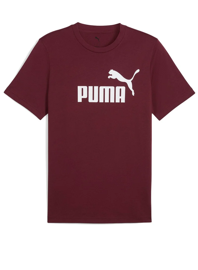 PUMA ruby shimmer Essential Logo T-Shirt for Men | Best Price UAE