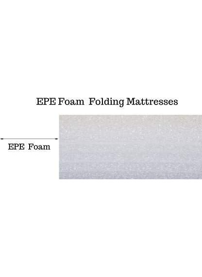 ATOOTFUSION ATOOTFUSION Orthopedic Mattress 4Fold EPE Foam Mattress with Cotton Cover Lightweight Medium Firm Portable Ideal for Travel Picnic Guest Use Multicolor 72X35X4 Inches Single Bed Mattress  - Image 5