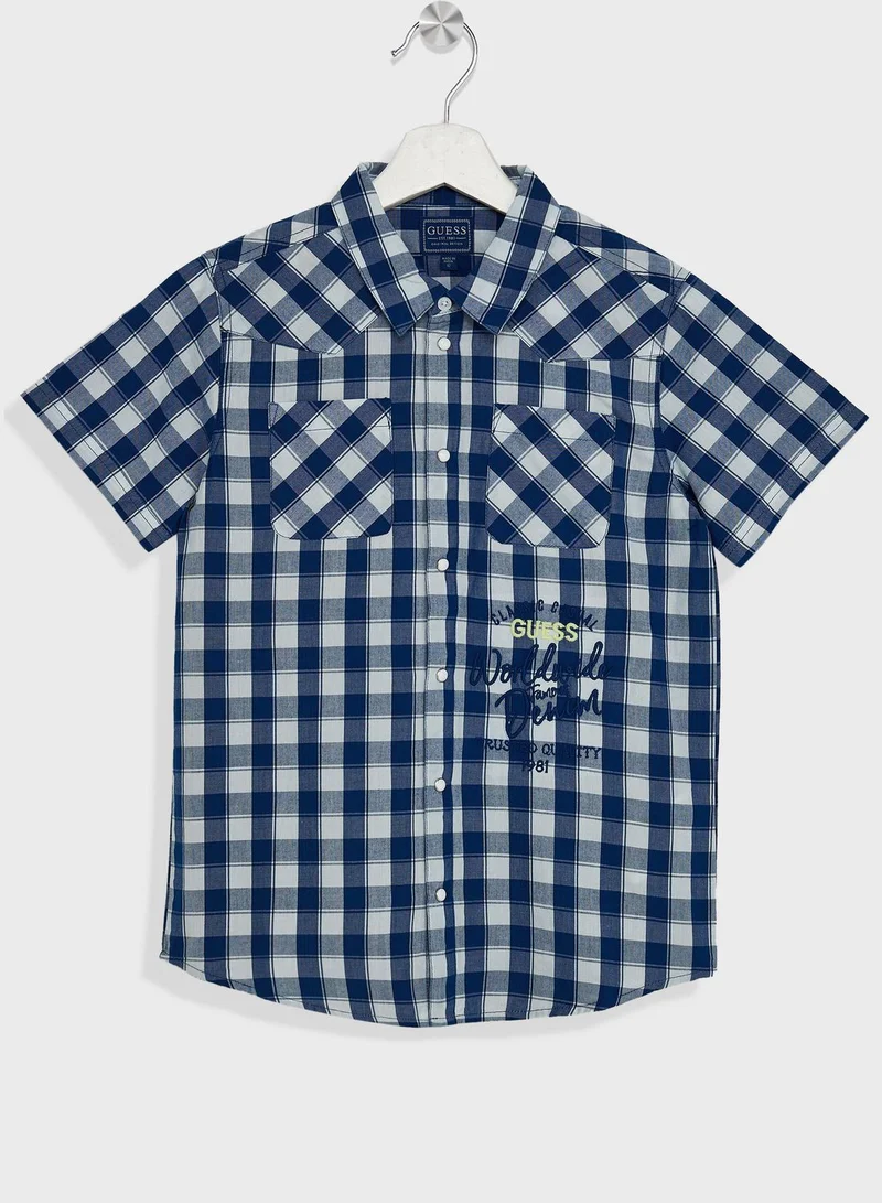 GUESS Youth Checked Shirt