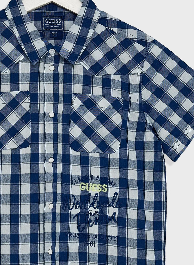 GUESS Youth Checked Shirt