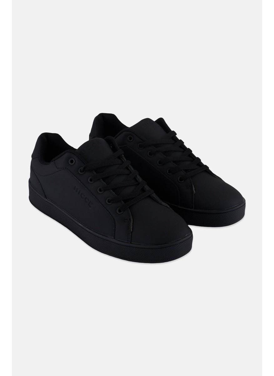 Nicce - Men Lace Up Casual Shoes, Black - Image 1