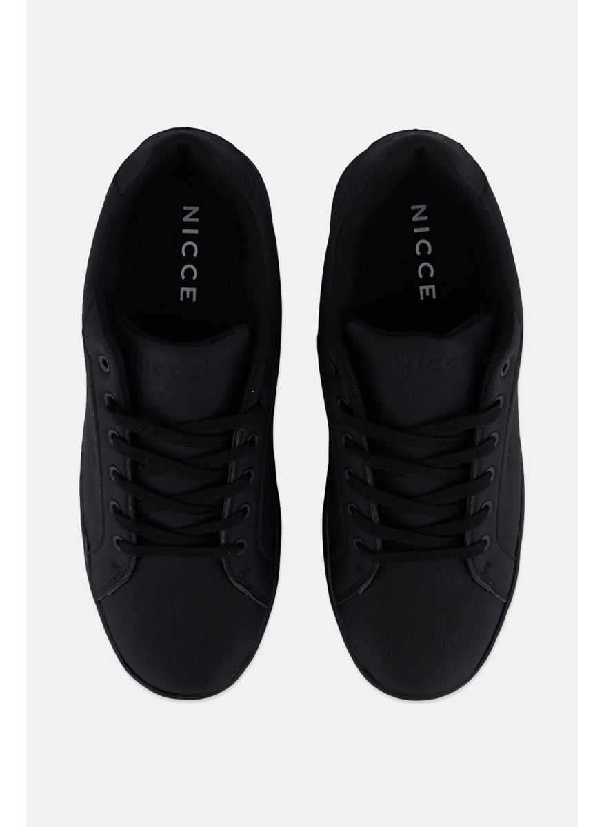 Nicce - Men Lace Up Casual Shoes, Black - Image 1