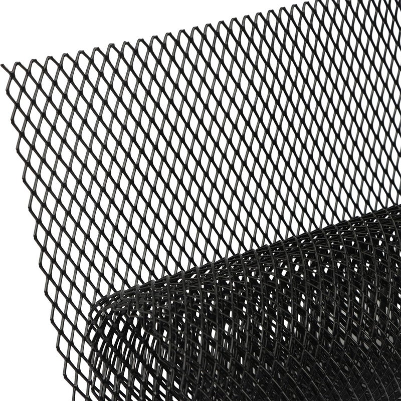 Ragyzity Car Grille 40x13inch Car Grill Mesh Sheet Aluminum Black Bumper Accessories Exterior Parts, Grid Body Bumper Rhombic Grill Car Grill Mesh for Bumper, Body Kit, Hood Vent, Vehicle Opening All condition resistant crafted quality - Image 1