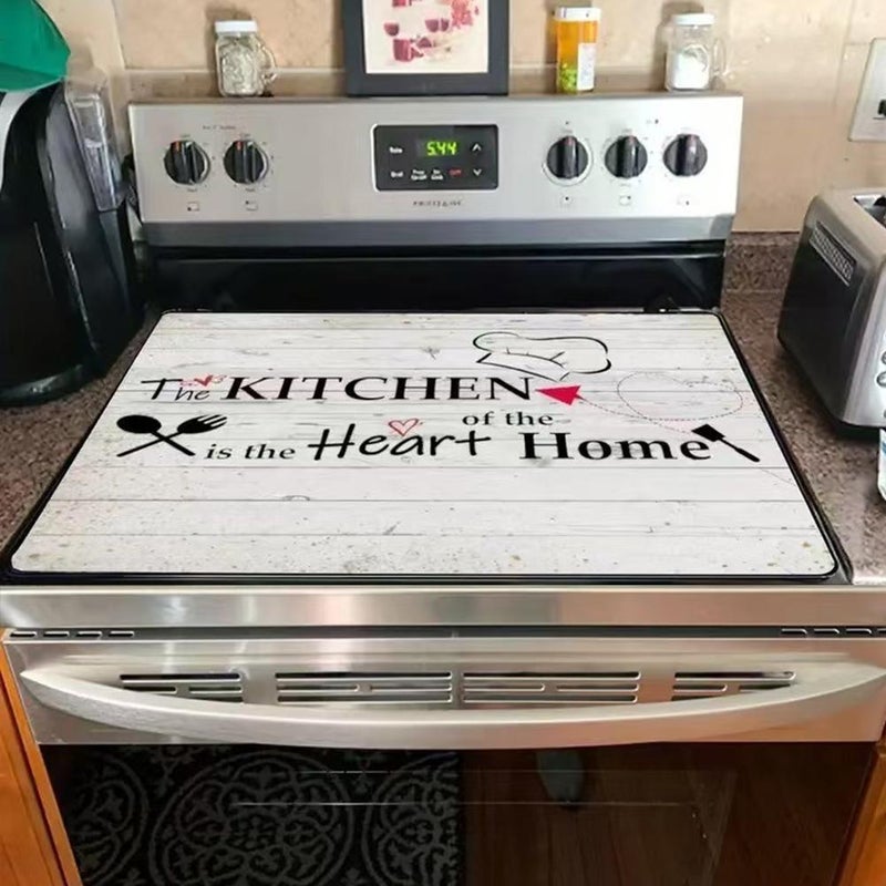 Cross-border American-style electric stove rubber protective mat, water-absorbing, non-slip, and oil-resistant appliance cover mat - Image 1