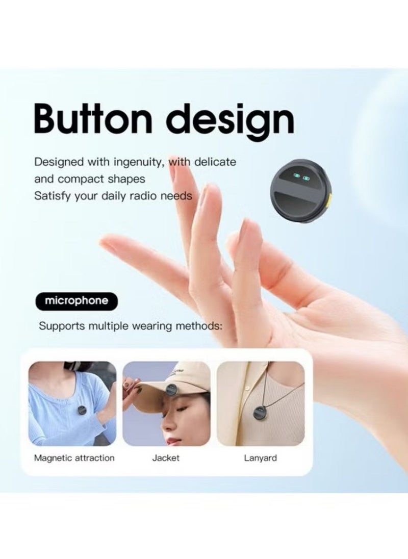 MOCOM SX21 Type-C and Iphone 2.4G Wireless Clip-On Microphone with ENC Noise Reduction, 360° Omnidirectional Condenser, Magnetic Clip, Plug & Play, 9-Hour Battery, for Vlog, Interviews, Live Streaming  - Image 5