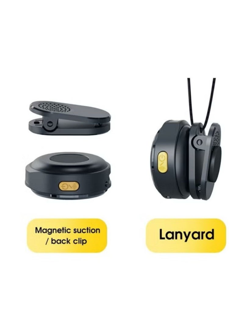 SX21 Type-C and Iphone 2.4G Wireless Clip-On Microphone with ENC Noise Reduction, 360° Omnidirectional Condenser, Magnetic Clip, Plug & Play, 9-Hour Battery, for Vlog, Interviews, Live Streaming