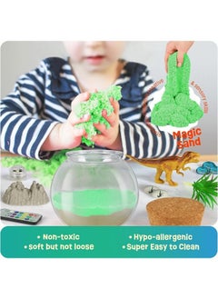 GGEROU Dinosaur Terrarium Gifts for Kids Girls, Dino Light Up Terrarium Unicorns Toys, DIY Moon Lamp Arts and Crafts Birthday Gift for Children Age 4-12 (Dinosaur)  - Image 3