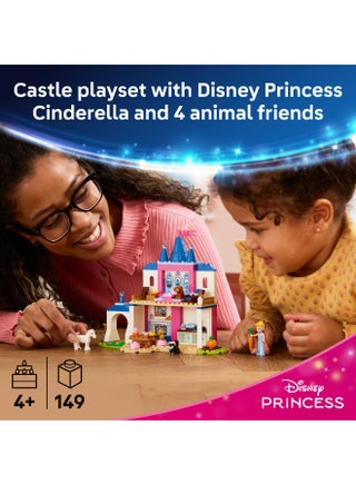 ‏Disney Princess قلعة أصدقاء سندريلا من الحيوانات، لعبة بناء للأطفال بعمر ٤ سنوات وأكثر (١٤٩ قطعة) 43283 - view 2