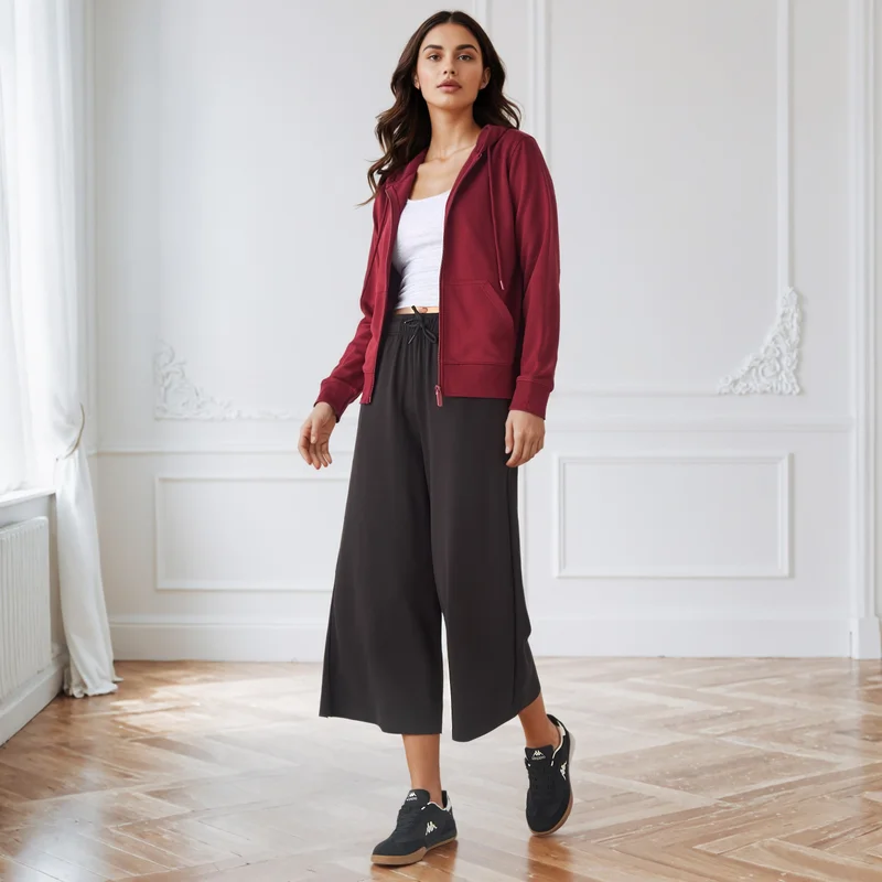 Splash FAV Wide Leg Drawstring Waist Culottes