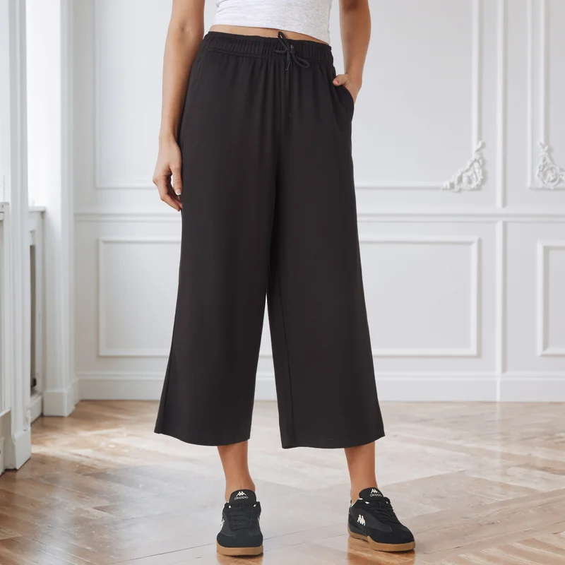 Splash FAV Wide Leg Drawstring Waist Culottes