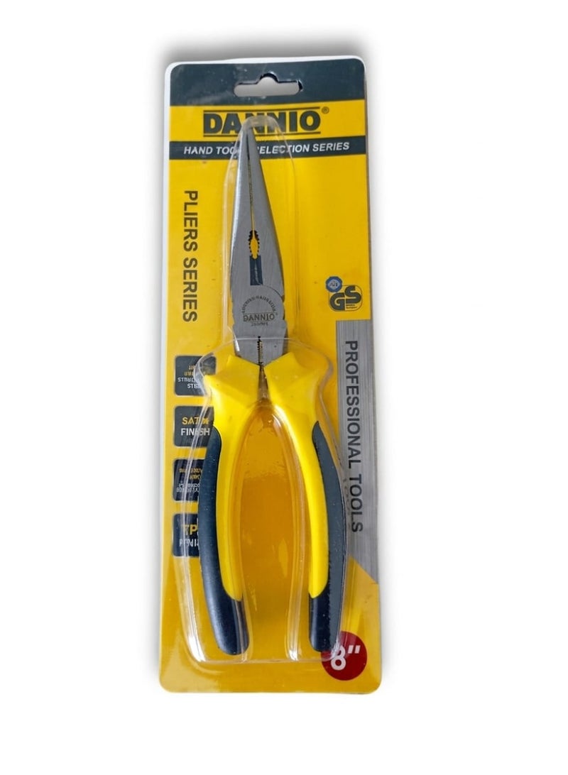 Dannio Professional Needle Nose Pliers 6, 8-inch Industrial Cr-V Long Nose Pliers with Twice Air-hardening - Image 2