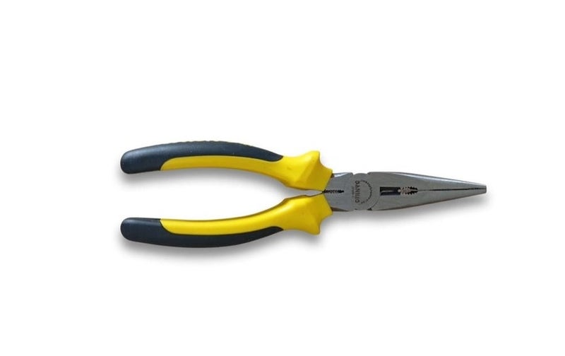 Dannio Professional Needle Nose Pliers 6, 8-inch Industrial Cr-V Long Nose Pliers with Twice Air-hardening - Image 1