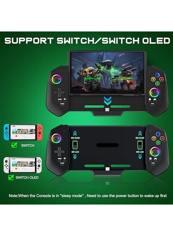 KASTWAVE Switch Controllers with Hall Joystick for Nintendo Switch/OLED | RGB Light, Turbo, Dual Motor, 4 Game Slots  - Image 3