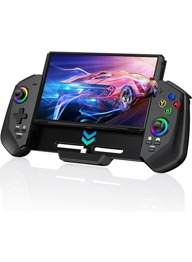 KASTWAVE Switch Controllers with Hall Joystick for Nintendo Switch/OLED | RGB Light, Turbo, Dual Motor, 4 Game Slots  - Image 1