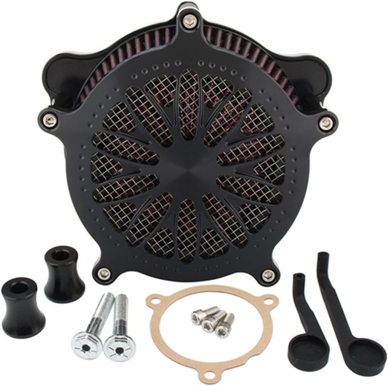 QASULER Motorcycle Air Filter Intake Cleaner Kit - Image 1