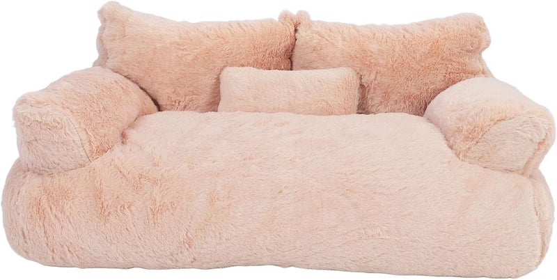 Semme Cozy Removable Washable Pet Sofa Bed for Cats and Dogs with Skid Bottom Soft Comfortable Design Medium Size (M) (M) (XXL) - Image 3