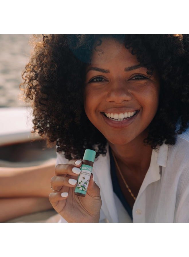 Badger Cool Mint Cocoa Butter Lip Balm, Long Lasting Hydrating Lip Care, 100% Organic Lip Balm, Large Size Stick, 4-pack - Image 4