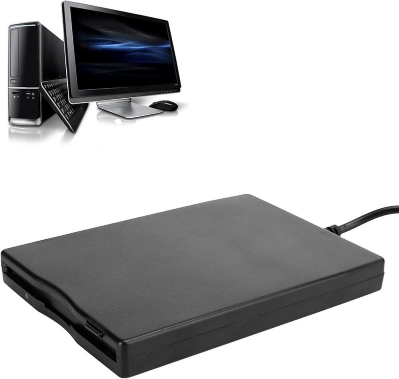 Dpofirs USB Floppy Drive, 3.5 Inch External Floppy Disk Drive, Card Reader for 1.44M 3.5 Inch MF2 HD Floppy Disk, Portable Floppy Drive, for PC Laptop Notebook Computer - Image 1